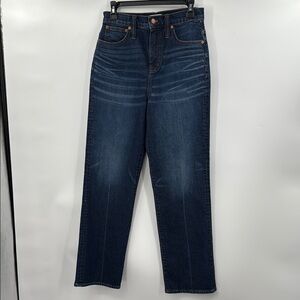 Madewell Blue Straight Leg Jeans High-Rise